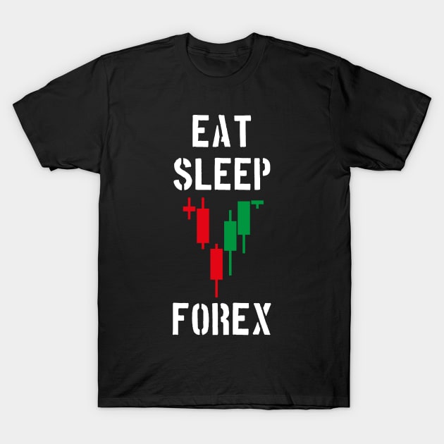 Eat Sleep Forex T-Shirt by cowyark rubbark